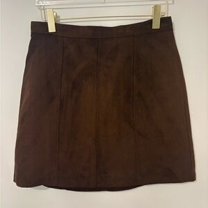 * 3 FOR $20 * Banana Republic Brown Faux Suede Skirt